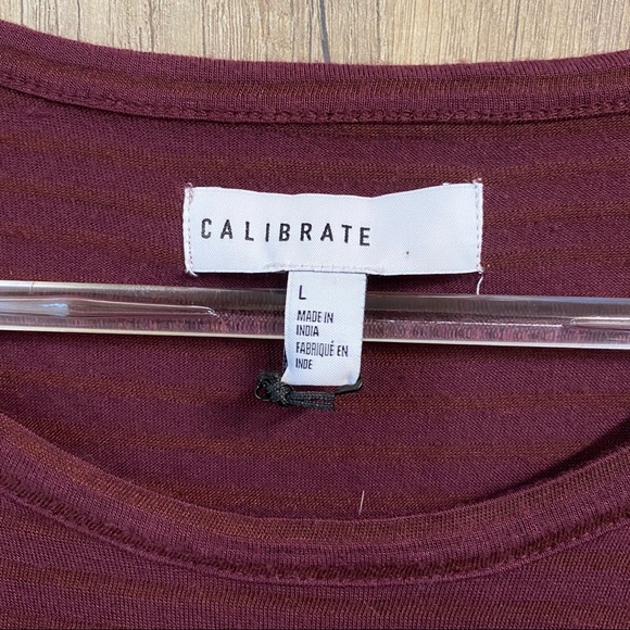 Nordstrom Calibrate Texture Stripe Long Sleeve Tee - Picture 5 of 7
